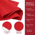 thumbnail image 5 of Unique Bargains 12Pcs Reusable Party Cloth Napkins Red 19x19inch, 5 of 6
