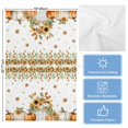 thumbnail image 5 of Orange Pumpkins Fall Kitchen Towels Set of 3, Water Absorbent Dish Towel, Sunflower Thanksgiving Botanical Pastoral Decorative Hand Towels - Quick Drying Cloth for Cooking Baking, 18x28 Inch, 5 of 8