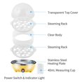thumbnail image 4 of Egg Cooker 7 Egg Capacity Hard Boiled Egg Cooker Anti-dry Electric Egg Boiler with 40mL Measuring Cup Steam Vegetables, 4 of 5