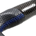 thumbnail image 6 of Ikon Motorsports Compatible with 15-21 Subaru WRX & STI Steering Wheel CF + Per Compatible withated Leather + Blue Stitching, 6 of 7