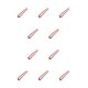 thumbnail image 2 of Guardurnaity Pinza para el pelo en forma de U, horquilla hecha a mano para mujer, coleta ligera, accesorios para la cabeza, para niñas, vino tinto Vino rojo 10Conjunto, 2 of 6
