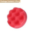 thumbnail image 3 of Uxcell 2 piezas de almohadillas de pulido de 3" para pulidora de coche con respaldo de gancho y bucle, rojo, 3 of 7