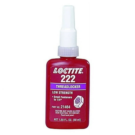 222 Threadlocker, Low Strength/Small Screw, 10 Ml, Purple | Bundle of 5 Each