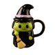 thumbnail image 1 of HWRETIE Cute Witch Character Ceramic Coffee Cup Novelty Drinking Mug for Coffee Tea Hot Chocolate Home office Halloween Gift Drinkware, 1 of 6
