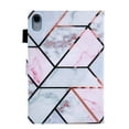 thumbnail image 7 of Dteck Case for Apple iPad mini 6th Generation 8.3" (2021),Magnetic Leather Patterned Card Holder Wallet Hybrid Rubber Case Kickstand Shockproof Folio Cover for iPad mini 6,Marble, 7 of 7