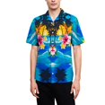 thumbnail image 1 of Camisas De Sport Para Hombre Camisas casuales estampadas para hombres Camisas de playa de manga corta a la moda (L, L), 1 of 7