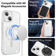 thumbnail image 2 of Designed for iPhone 15 Case Magnetic Clear Slim Case for Women Men Full Camera Protector Anti-Yellowing Shockproof Compatible with MagSafe Cover 15 Sliver, 2 of 14