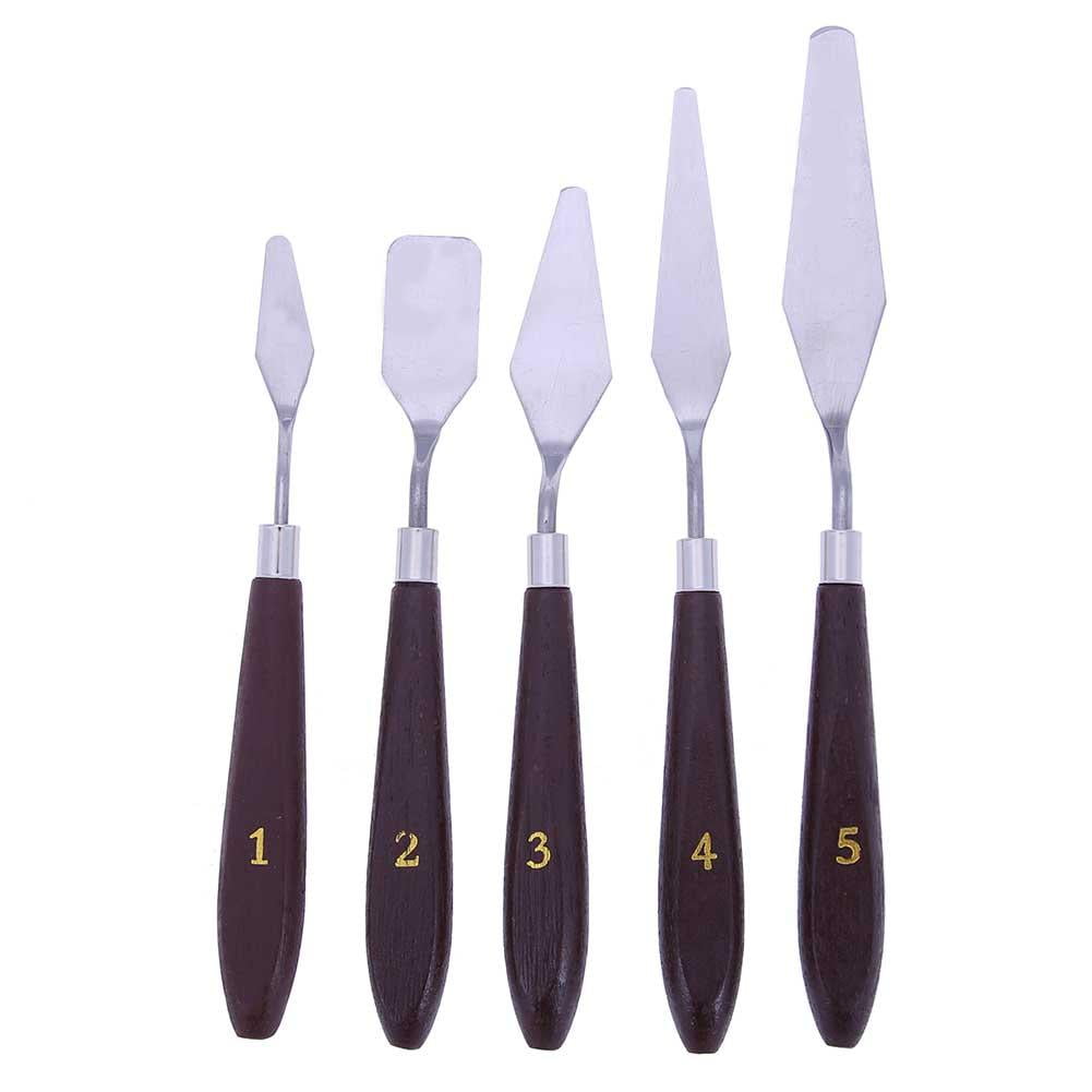 4Pcs Painting Spatula Set Plastic Drawing Spatula Oil Painting Accessories for 