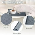thumbnail image 6 of KQJQS Raised Edge Dog Food Mat - Waterproof Silicone Pet Mat for Food and Water Bowls, Prevents Spills and Protects Floors, 6 of 7