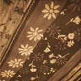 thumbnail image 1 of Ahgly Tapis d'Intérieur Lavable en Machine Carré Orange Transitionnel, 5 Pieds Carré, 1 of 7