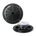 thumbnail image 3 of Pyle PLMR77U Double DIN AM/FM Stereo USB/AUX Bluetooth Marine Receiver with 6.5" 400W Wakeboard Black Marine LED Speakers, 2x 5.25'' Full Range Black Stereo Speakers, Radio Antenna, 18 Gauge Wire, 3 of 6