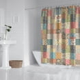 thumbnail image 2 of Pioneer Flower Floral Print Pattern Shower Curtain 72"x72", Bathroom Decorative Shower Curtain Set with 12 Hooks, Waterproof Washable, 2 of 6