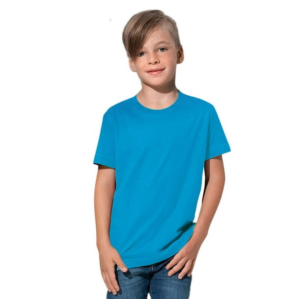 Stedman Camiseta clasica para ninos y ninas Azul Claro Walmart en linea