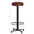 thumbnail image 4 of vidaXL Tabourets de Bar 2 Pcs 76 cm Cuir Véritable, 4 of 5