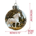thumbnail image 7 of hengsof Equestrian Horse Christmas Ornament Decor for Tree Branches Horse Lover Home Shelves Holiday Gifting Perfect for Christmas, 7 of 7