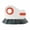 Orange, variant on USUERY In One Window Track Cleaning Brush Multifunctional Hard Grip Brush With Hidden Scraper For Sliding Door Window Sill