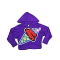thumbnail image 3 of Purple Orchid - Little Girls Long Sleeve Hoodie Top 35922-4 (Purple), 3 of 3