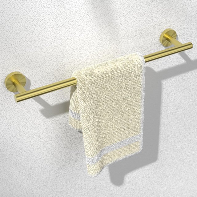 Toallero HITSLAM de 50 cm de acero inoxidable SUS304 color dorado