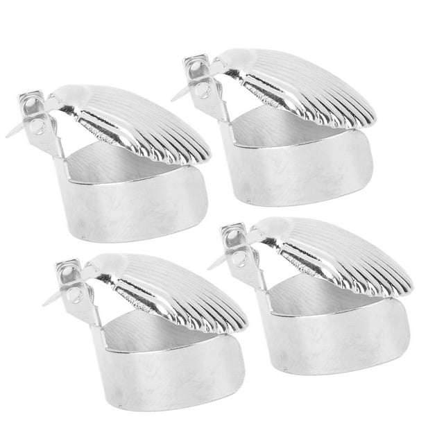 Candle Snuffer Automatic Fire Extinguishing Snuffer Shell Style Candle Wick Snuffer Stopper 4pcs, Sturdy Iron Candle Flame Snuffer Clip On Candle Extinguisher for Put Out Candle