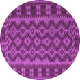 thumbnail image 1 of Ahgly Company Indoor Round Southwestern Purple Country Area Rugs, 6' Round, 1 of 4