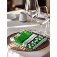 thumbnail image 6 of Saint Patrick's Day Cloth Napkins Set of 4 Reusable Dinner Napkins, Spring Green Grass Truck Gray Wood Plaid Cocktail Napkin Washable Table Napkins for Wedding/Holiday Party/Baby Shower 20"x20", 6 of 7