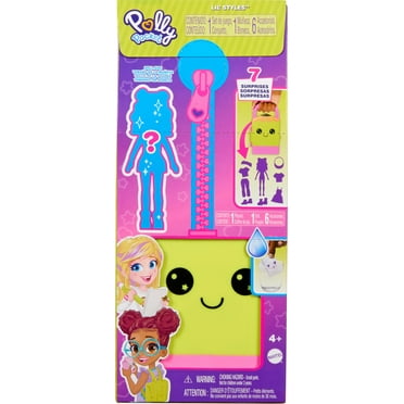 Polly Pocket Dolls & Playset, Lil’ Styles Travel Toy Collection with 3-inch Doll, Multi-Color