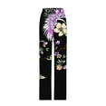 thumbnail image 4 of SELONE Independence Day Womens Wide Leg Pants Petite Plus Size with Pockets Holiday Wear Black S, 4 of 4