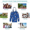 thumbnail image 5 of Haiem Cute Shark Cartoon Pattern Boys Hoodie, Youth Pullover Hooded Sweatshirt, Kangaroo Pocket Hoodie for Kids Girls -Large, 5 of 6