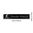 thumbnail image 6 of Ramadan Themed Banner with Crescent Moon Starry Night Background Mosque Elements Backdrop Party Decorations for Ramadan Celebrations Iftar Gatherings Family Parties Islamic Events Cultural Festivities, 6 of 7