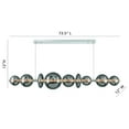 thumbnail image 3 of 47257-047 Eurofase Lighting Atomo - 50W 1 LED Chandelier-11.75 Inches Tall and 11.75 Inches Wide-Chrome Finish-Smoke Glass Color, 3 of 4