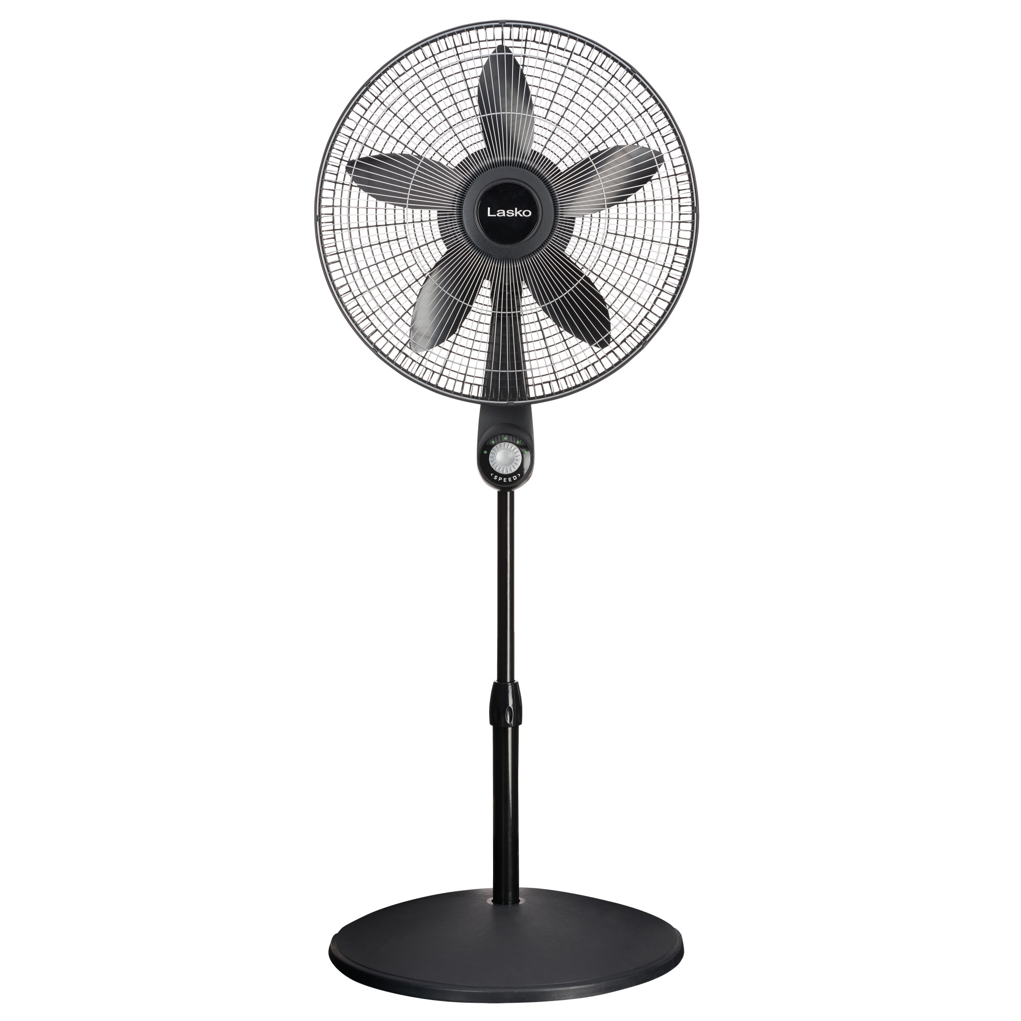 Lasko 18" 5-Speed High Performance Pedestal Fan with Remote, 54" H, Black, S18602, New - image 2 of 7