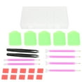 thumbnail image 4 of Juego de 24 herramientas de pintura de diamantes de plástico 5D para principiantes, profesionales, accesorios de bricolaje, 4 of 8