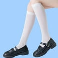 thumbnail image 5 of Quealent Girls Socks Toddler 2024 Boys Girl Socks Toddler Cotton Baseball Knee High Tube Socks Baby Girls Boys Sports Soccer Socks Kid School Uniform Stockings White,12-20 Years, 5 of 5