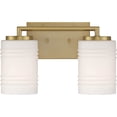 thumbnail image 5 of Designers Fountain Leavenworth 2 Light Brushed Gold Bathroom Vanity Light Fixture, D257M-2B-BG, 5 of 5