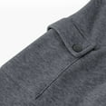 thumbnail image 3 of Hinvhai Men's Quarter Zip Pullover Sweatshirts Fleece Sweatshirt Stand Collar Long Sleeve Shirt with kangaroo Pocket Dark Gray M(M), 3 of 4