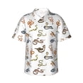 thumbnail image 1 of Balery Snake Camisas hawaianas de manga corta para hombre, camisas playeras de corte holgado, camisas de vacaciones con botones,Small, 1 of 7