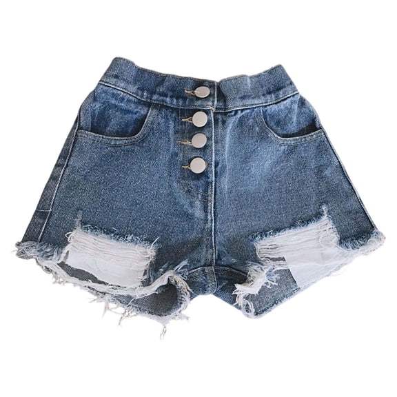 Jean Shorts for Kids Straight Leg Baggy Girls Ripped Shorts Cute Summer Outfits Girls Jean Shorts Size 10-11 Years
