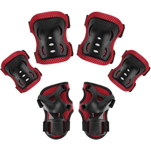 Kids Protective Gear Set, Knee Pads for Kids Elbow Guards Wrist Pads for Skateboarding Inline Roller Skating Wrist & Elbow Pads for Bicycle Scooter for Toddler Boys Girls