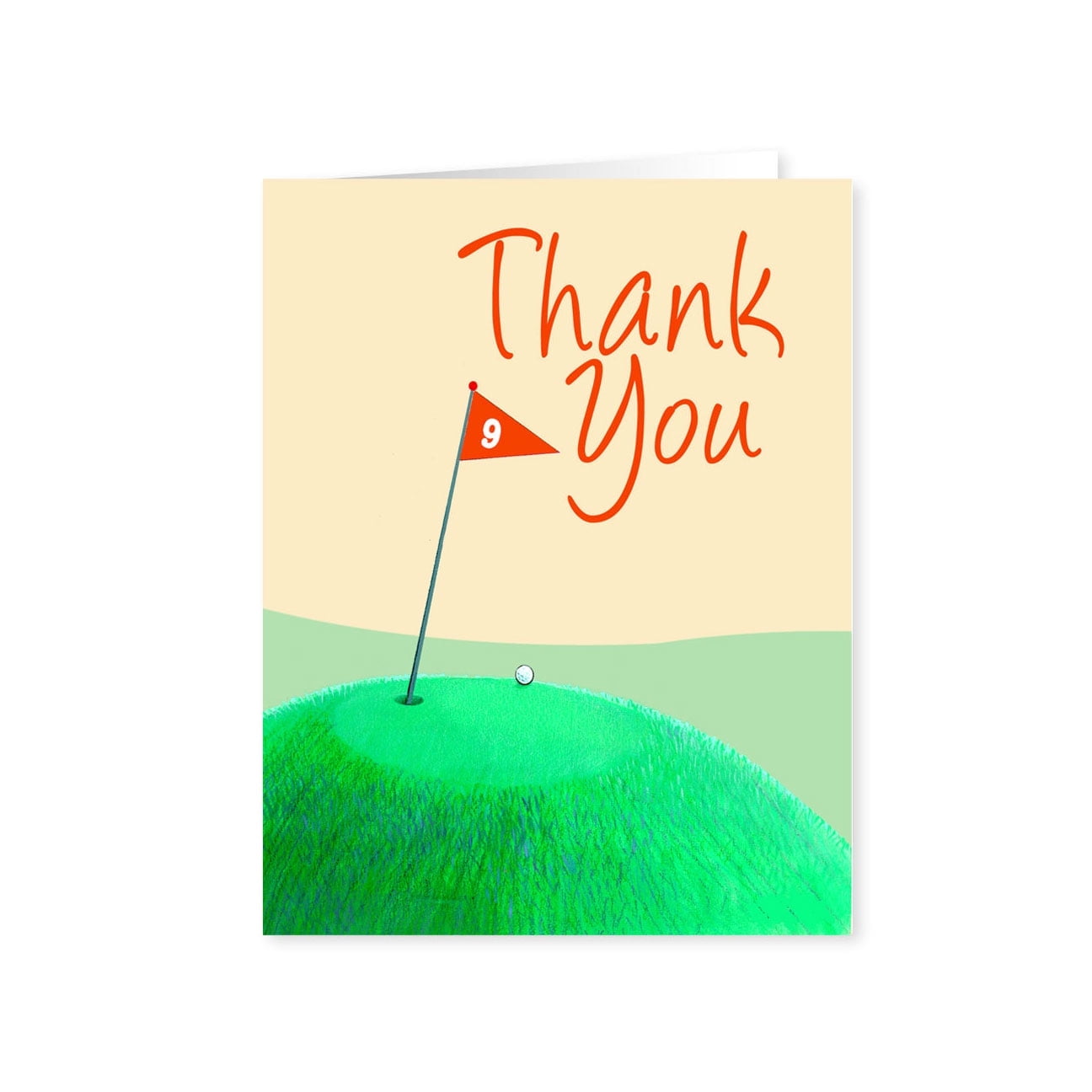 Golf Thank You Note Cards - 10 Boxed Set Note Cards