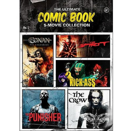 The Ultimate Comic Book 5-Movie Collection: The Crow / The Spirit / Conan The Barbarian / Kick-Ass / The Punisher (Widescreen)