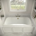 thumbnail image 3 of Streamline N-4480-769-PBR 66 in. x 34 in. Acrylic Soaking Drop-In Bathtub in Glossy White, With External Drain in Polished Brass, 3 of 14