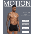 thumbnail image 4 of Boxer Hombre Corto Algodón Suave, Cómodo Y Transpirable 4pcs Xtellar negro, 4 of 4