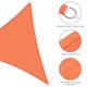 thumbnail image 4 of Yescom 3FT 97% UV Block Triangle Sun Shade Sail Decor Patio Pool Garden Yard Lawn Carport Net Awning Bright Orange, 4 of 10