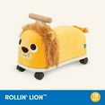 thumbnail image 6 of Battat Rollin' Lion Animal Ride-On Toy with Wooden Handle, Toddler and Preschool Toys, 6 of 8