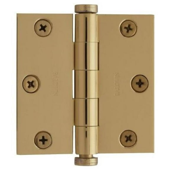 Baldwin 1030033I 3 x3 in. Square Mortise Hinge, Vintage Brass