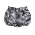thumbnail image 4 of Shorts for Women Clearance, Xunlbb Women' Checkered Flower Bud Elastic Waist Casual Shorts And Hot Pants, 4 of 6