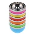 thumbnail image 4 of Heat Insulation Bowl, 6Pcs Colorful Stainless Steel Bowl, Rice Salad Noodles Bowls for Home Kitchen, 4 of 7