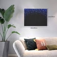 thumbnail image 2 of Logiee Black Blue Glitter Sparkles Print Canvas Wall Art,Canvas Picture Prints with Frame, Wall Art Decorative,Canvas Decorative,Suitable for Living Room Bedroom Office Room 30x40, 2 of 6