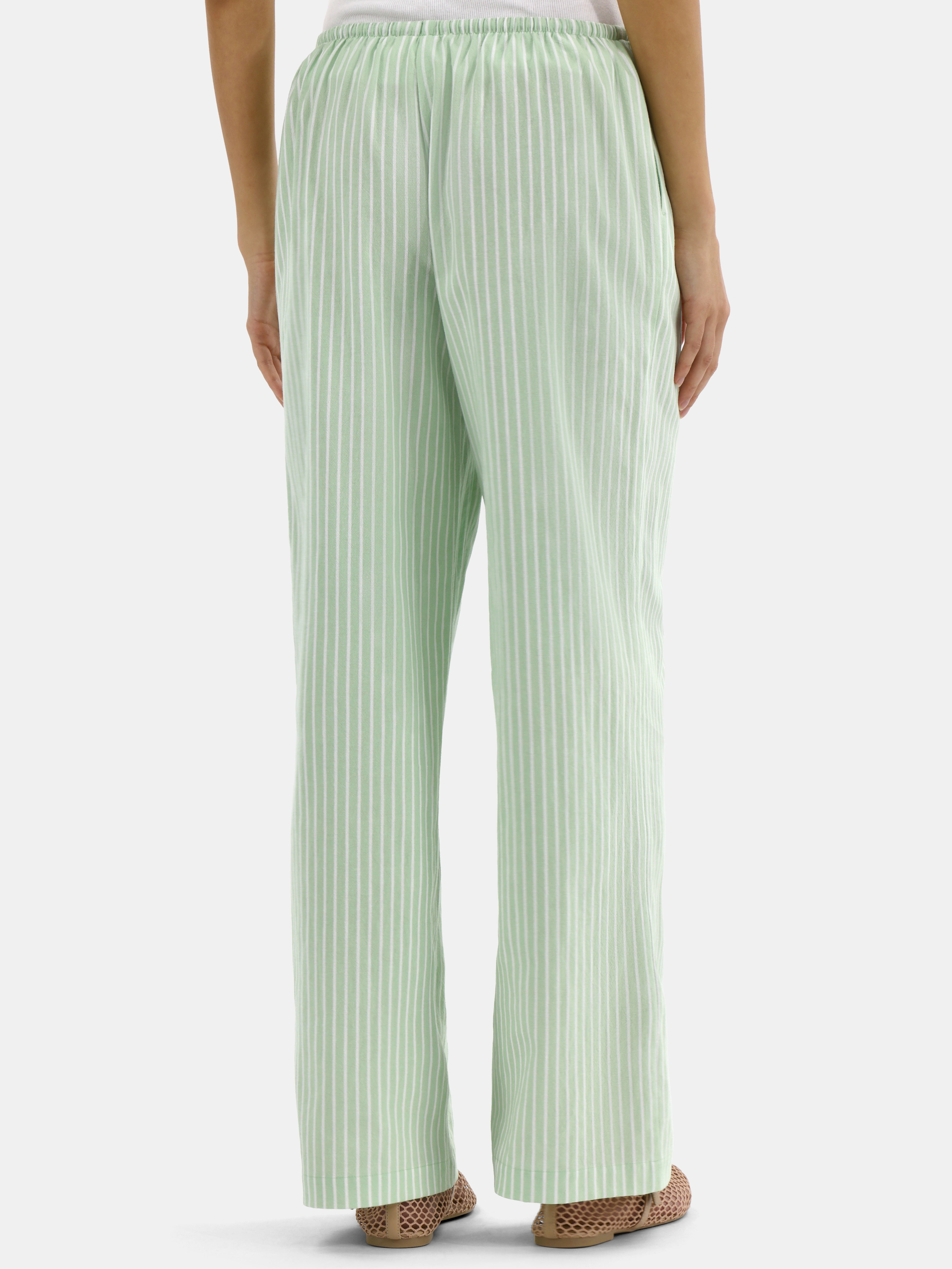 No Boundaries Cotton Pull-On Wide-Leg Beach Pants, Women's