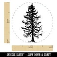 thumbnail image 2 of Hand Drawn Artsy Christmas Tree With Ornaments Self-Inking Rubber Stamp Ink Stamper - Black Ink - Mini 1/2 Inch, 2 of 7